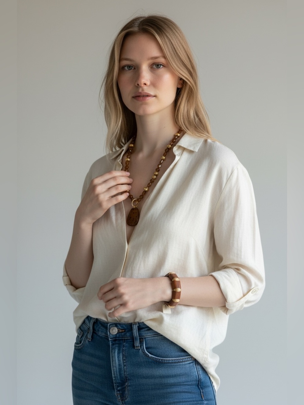 Piper.K Women’s Necklace With Matching Bangle Bracelet Safe